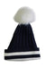 A Navy Winter Hats from Seed in size 11Y for girl. (Front View)