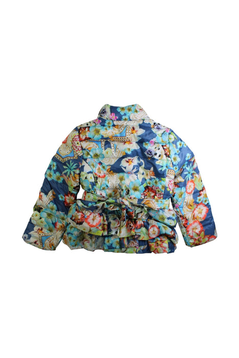 A Multicolour Puffer/Quilted Coats & Outerwear from Roberto Cavalli in size 4T for girl. (Back View)