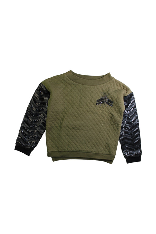 A Green Crewneck Sweatshirts from Diesel in size 6T for girl. (Front View)