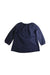 A Navy Long Sleeve Dresses from Jacadi in size 4T for girl. (Back View)