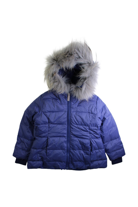A Blue Puffer/Quilted Coats & Outerwear from Chateau de Sable in size 3T for girl. (Front View)