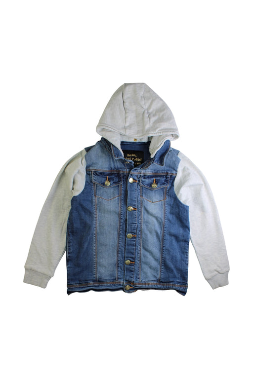 A Blue Lightweight Jackets from Mini Rodini in size 10Y for neutral. (Front View)