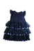 A Navy Sleeveless Dresses from Crewcuts in size 4T for girl. (Front View)
