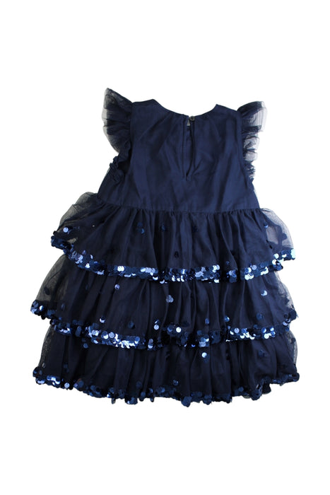 A Navy Sleeveless Dresses from Crewcuts in size 4T for girl. (Back View)