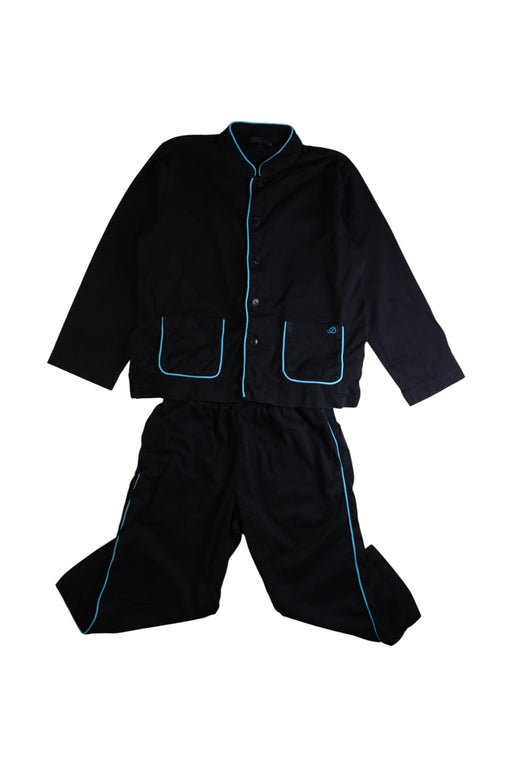 A Black Pyjama Sets from Shanghai Tang in size 5T for boy. (Front View)
