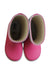 A Pink Rain Boots from Aigle in size 3T for girl. (Back View)