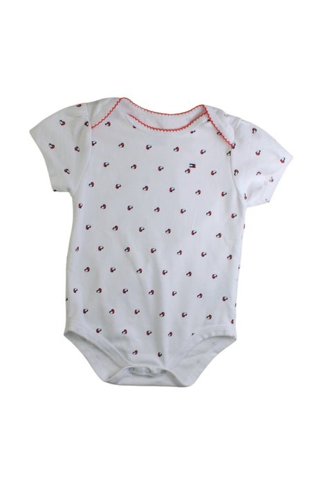 A White Short Sleeve Bodysuits from Tommy Hilfiger in size 2T for girl. (Front View)