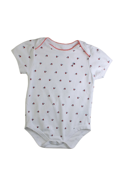 A White Short Sleeve Bodysuits from Tommy Hilfiger in size 2T for girl. (Front View)