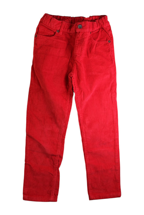 A Red Casual Pants from Petit Bateau in size 8Y for girl. (Front View)