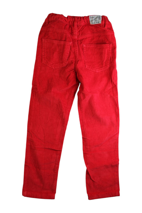 A Red Casual Pants from Petit Bateau in size 8Y for girl. (Back View)