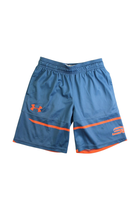 A Blue Active Shorts from Under Armour in size 7Y for boy. (Front View)