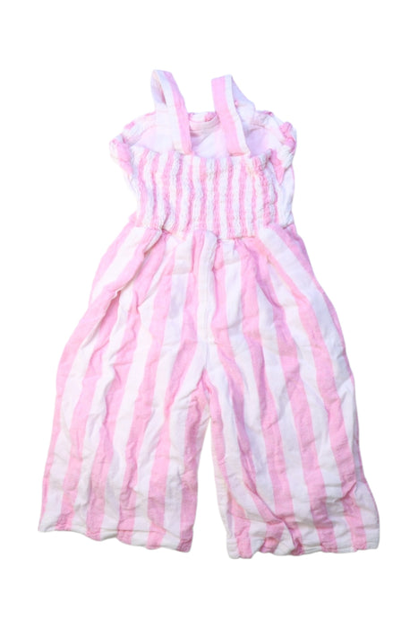 A Pink Sleeveless Rompers from Seed in size 2T for girl. (Back View)