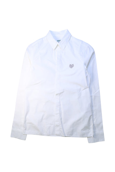 A White Long Sleeve Shirts from Kenzo in size 14Y for boy. (Front View)