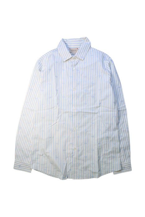 A White Long Sleeve Shirts from Gucci in size 12Y for boy. (Front View)