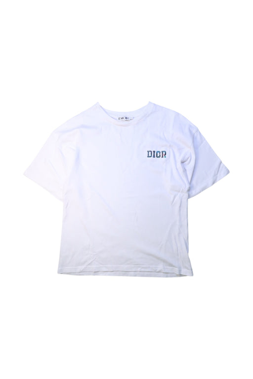 A White Short Sleeve T Shirts from Dior in size 10Y for girl. (Front View)