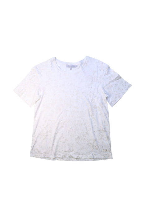 A White Short Sleeve T Shirts from Dior in size 13Y for girl. (Front View)