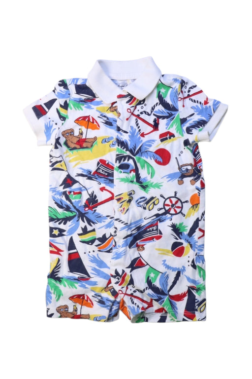 A Multicolour Short Sleeve Rompers from Ralph Lauren in size 3-6M for boy. (Front View)