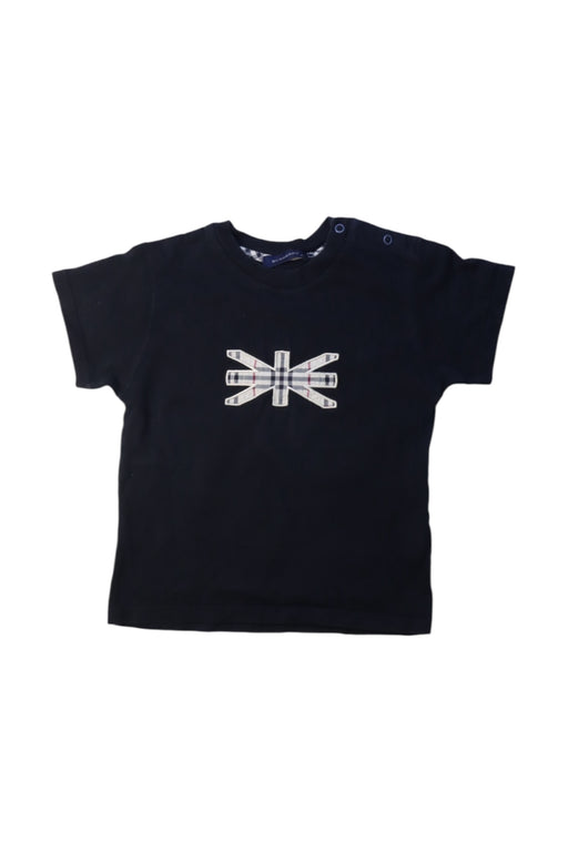 A Black Short Sleeve T Shirts from Burberry in size 4T for neutral. (Front View)