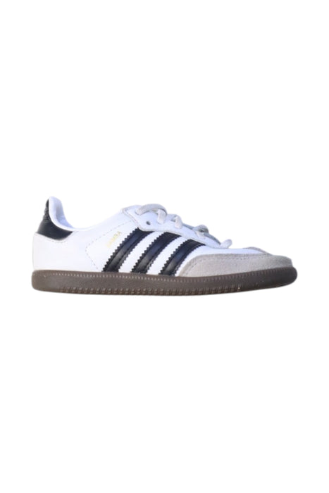 A White Sneakers from Adidas in size 4T for neutral. (Front View)