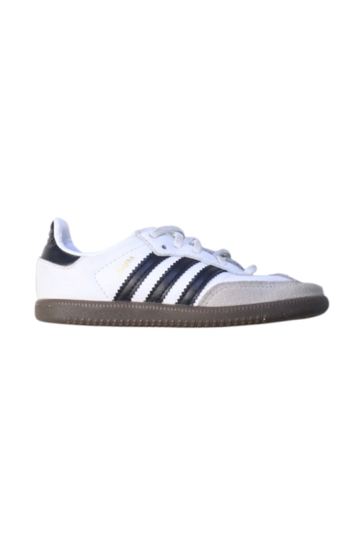 A White Sneakers from Adidas in size 4T for neutral. (Front View)