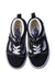 A Black Sneakers from Vans in size 4T for neutral. (Back View)