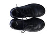 A Blue Dress Shoes from Dr. Martens in size Newborn for neutral. (Back View)