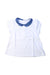 A White Short Sleeve Tops from Bout'Chou in size 6-12M for girl. (Front View)