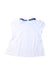 A White Short Sleeve Tops from Bout'Chou in size 6-12M for girl. (Back View)