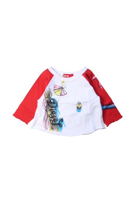 A Multicolour Long Sleeve Tops from Diesel in size 3-6M for girl. (Front View)