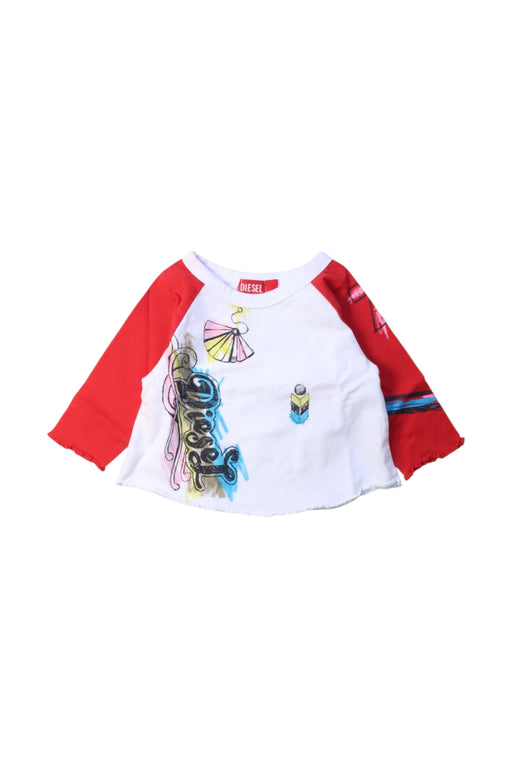 A Multicolour Long Sleeve Tops from Diesel in size 3-6M for girl. (Front View)