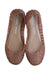 A Beige Flats from Mini Melissa in size 7Y for girl. (Back View)