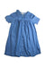 A Blue Short Sleeve Dresses from Cyrillus in size 8Y for girl. (Front View)