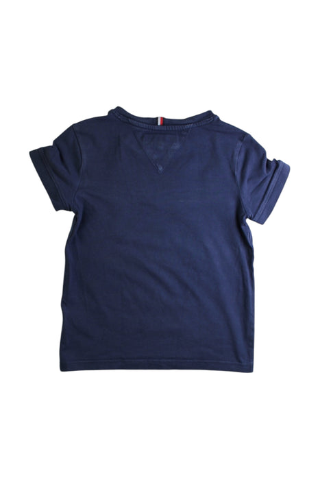 A Navy Short Sleeve T Shirts from Tommy Hilfiger in size 4T for boy. (Back View)