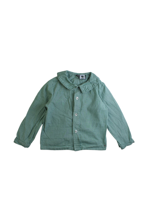 A Green Long Sleeve Shirts from Busy Bees in size 2T for boy. (Front View)