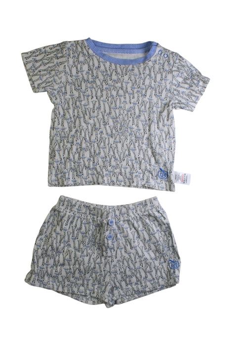 A Grey Shorts Sets from The Bonnie Mob in size 18-24M for neutral. (Front View)