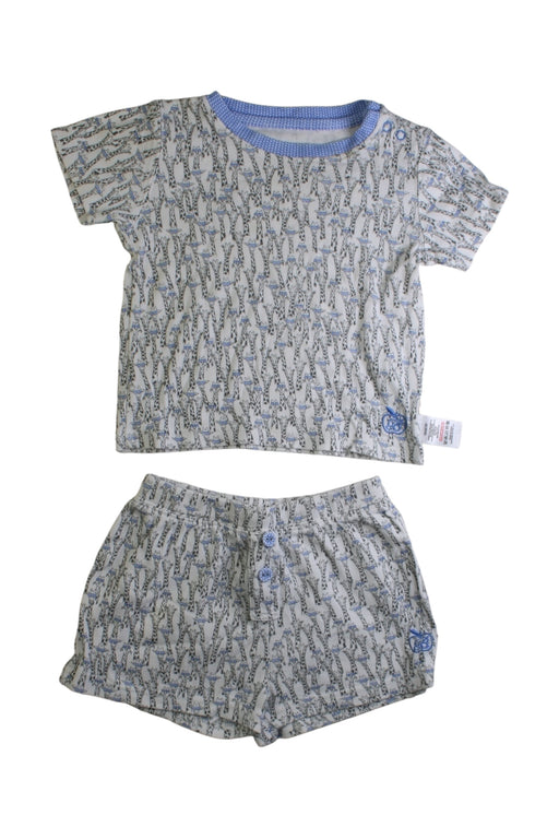 A Grey Shorts Sets from The Bonnie Mob in size 18-24M for neutral. (Front View)