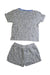 A Grey Shorts Sets from The Bonnie Mob in size 18-24M for neutral. (Back View)