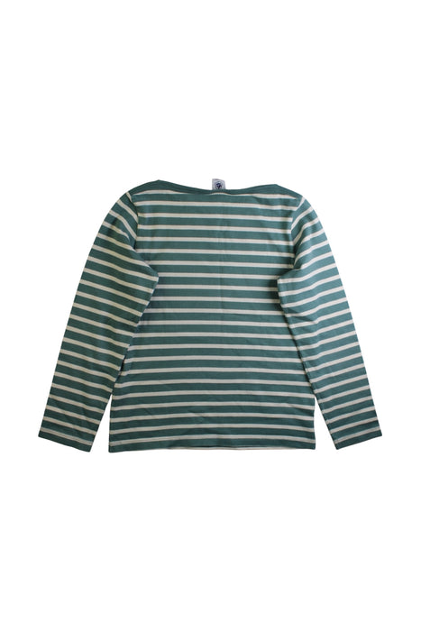 A Green Long Sleeve T Shirts from Petit Bateau in size 10Y for boy. (Back View)