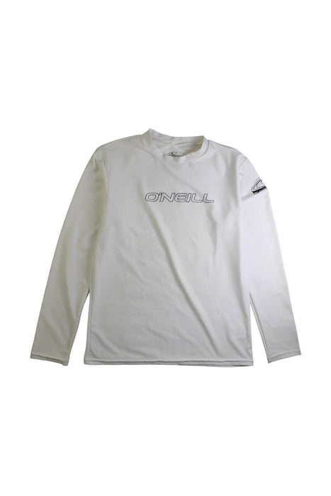 A White Rash Guards from O'Neill in size 14Y for boy. (Front View)