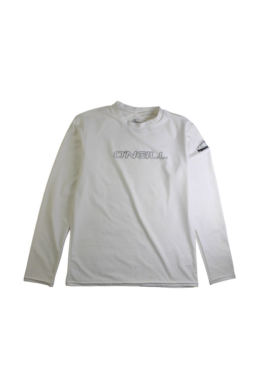 A White Rash Guards from O'Neill in size 14Y for boy. (Front View)