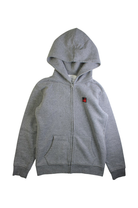 A Grey Zippered Sweatshirts from Woolrich in size 12Y for boy. (Front View)