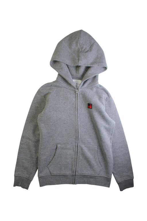 A Grey Zippered Sweatshirts from Woolrich in size 12Y for boy. (Front View)