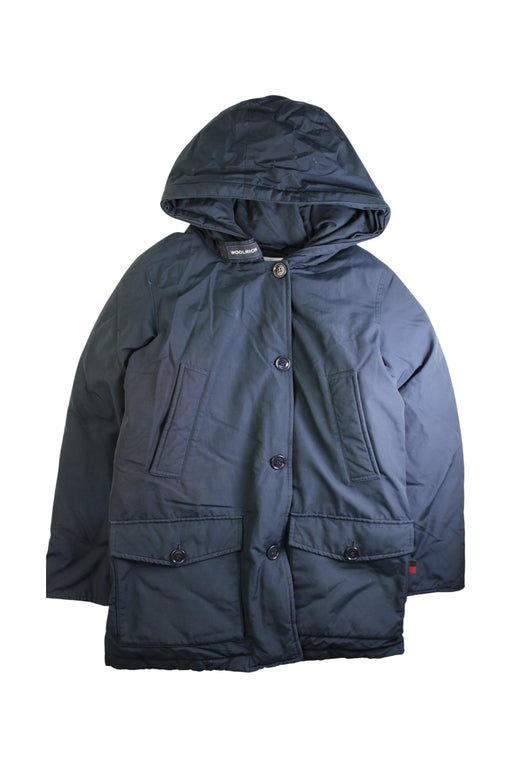 A Black Puffer/Quilted Coats & Outerwear from Woolrich in size 12Y for boy. (Front View)