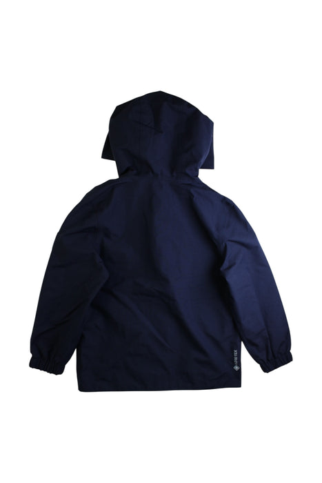 A Navy Rain Jackets from Aigle in size 6T for boy. (Back View)