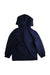 A Navy Rain Jackets from Aigle in size 6T for boy. (Back View)