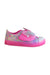 A Pink Sneakers from Skechers in size 10Y for girl. (Front View)