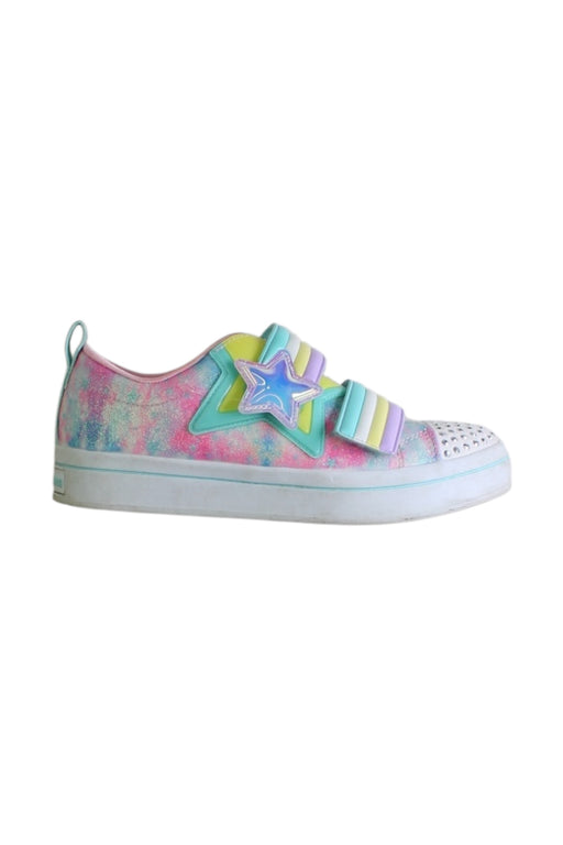 A Multicolour Sneakers from Skechers in size 10Y for girl. (Front View)