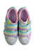 A Multicolour Sneakers from Skechers in size 10Y for girl. (Back View)