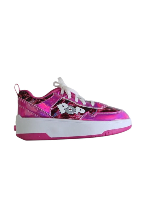 A Pink Sneakers from Heelys in size 9Y for girl. (Front View)