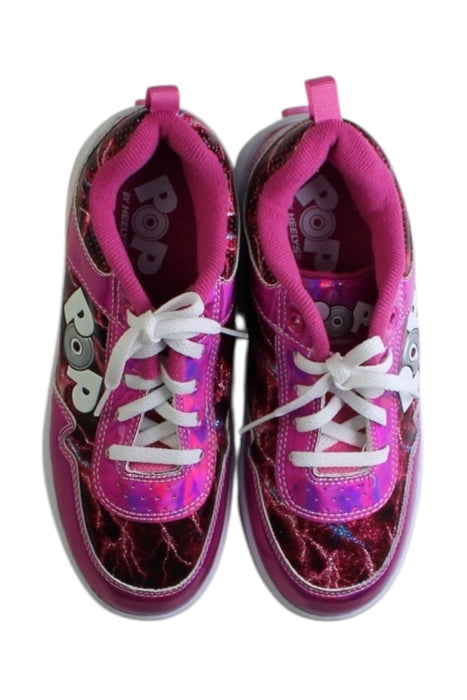 A Pink Sneakers from Heelys in size 9Y for girl. (Back View)